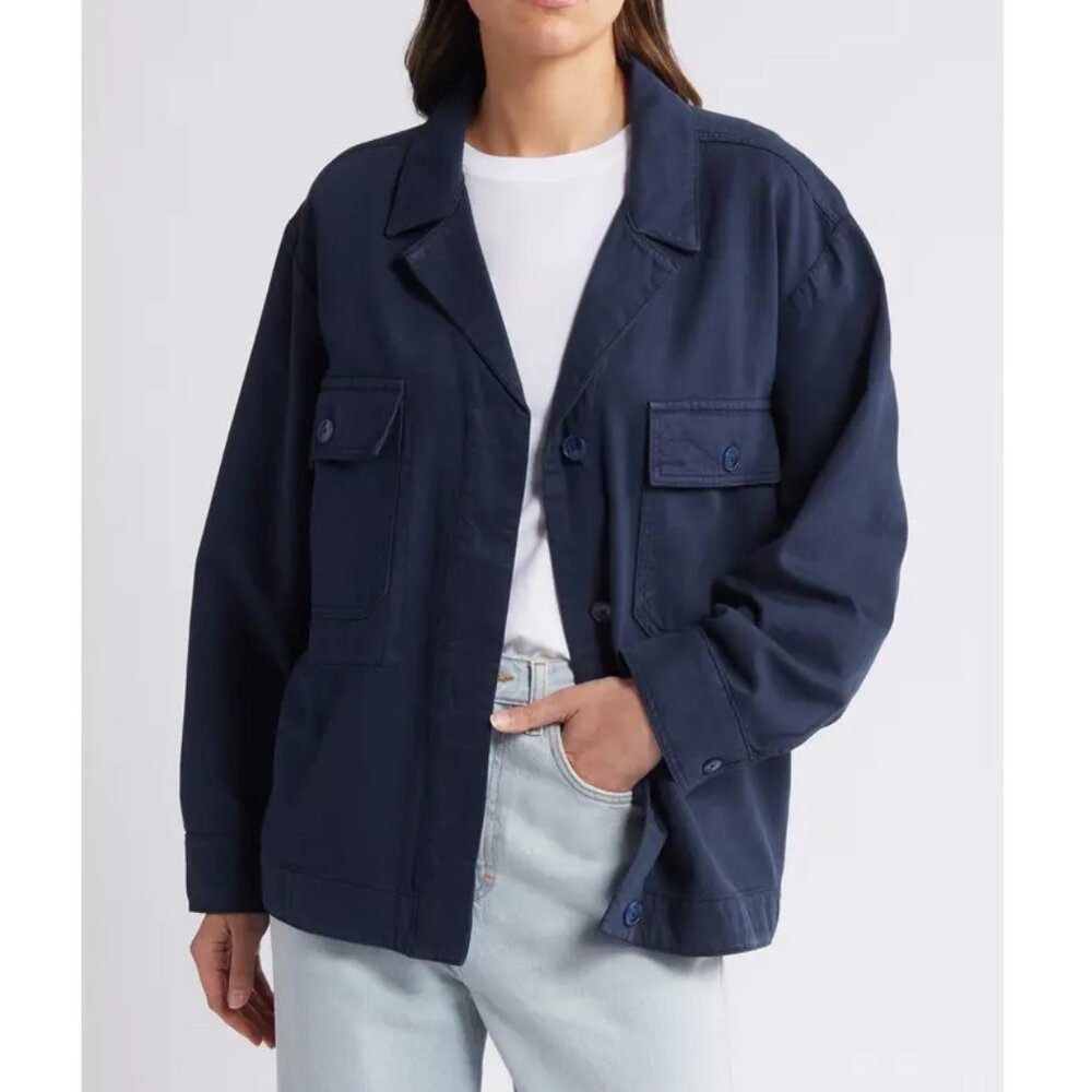 Treasure & Bond Navy Twill Utility Jacket/NWT/SMALL